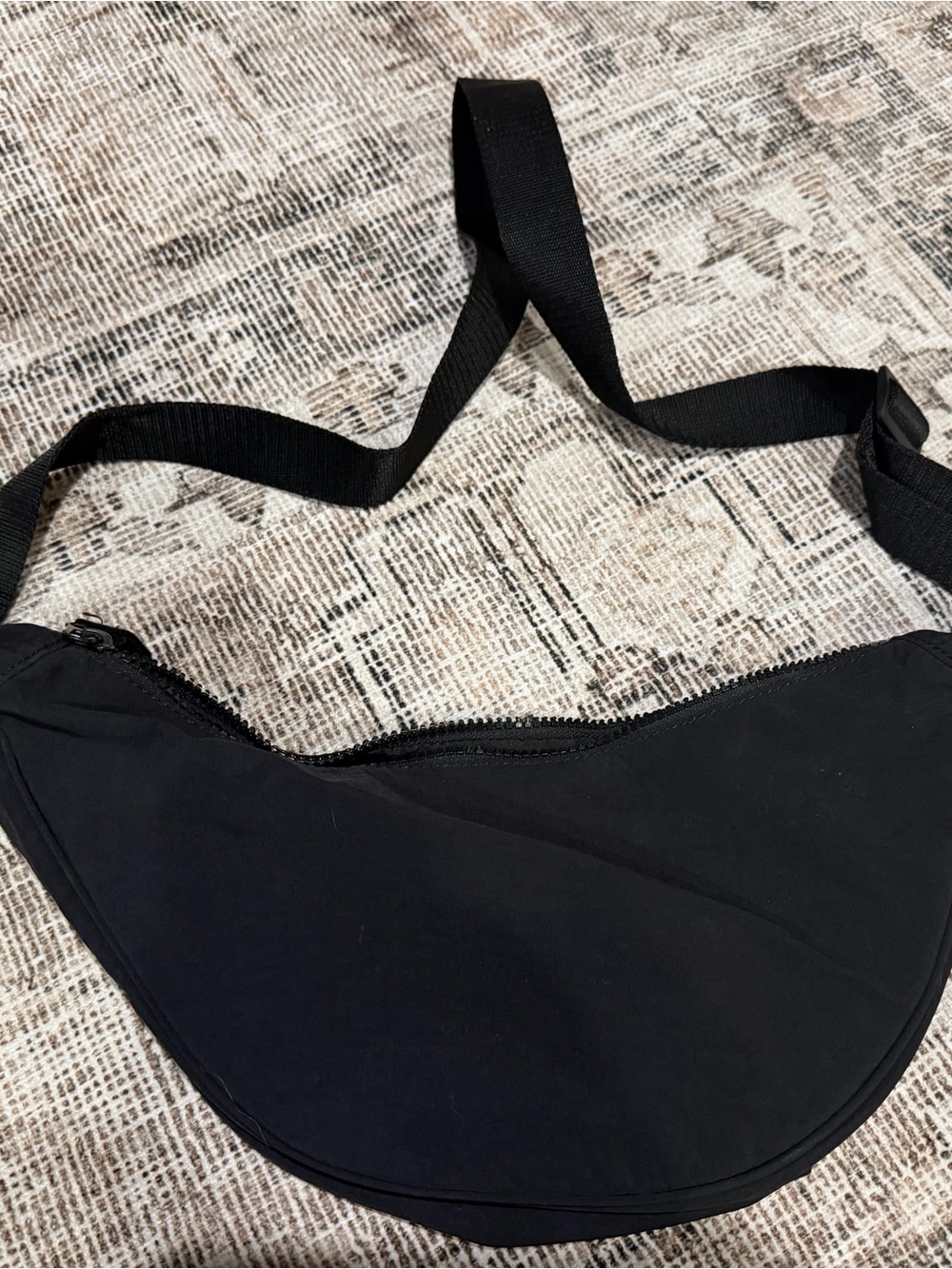 Amazon Black Crossbody Crescent Bag